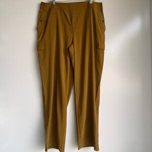 ATHLETA Vienna Cargo Pants Brass Yellow  Size 18 ~EUC